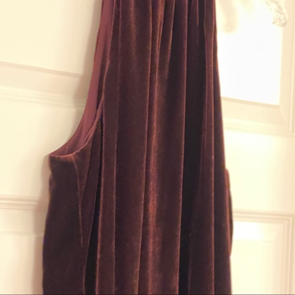 Anthropologie Kachel Chelsea velvet halter sz 12 - Picture 2 of 14